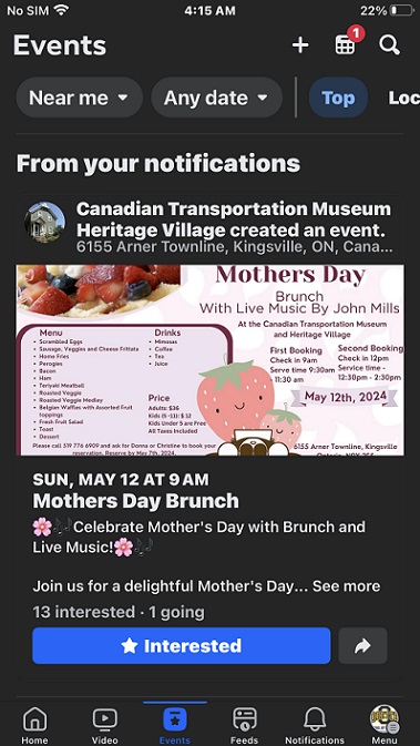 Mothers Day Brunch & Music
